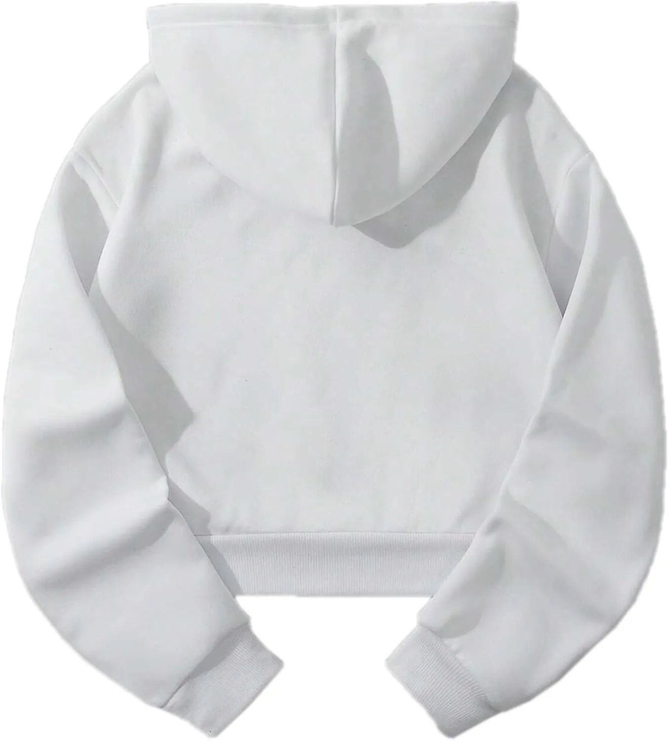 Hilinker Womens Graphic Long Sleeve Cropped Hoodies Drawstring Hooded Sweatshirt