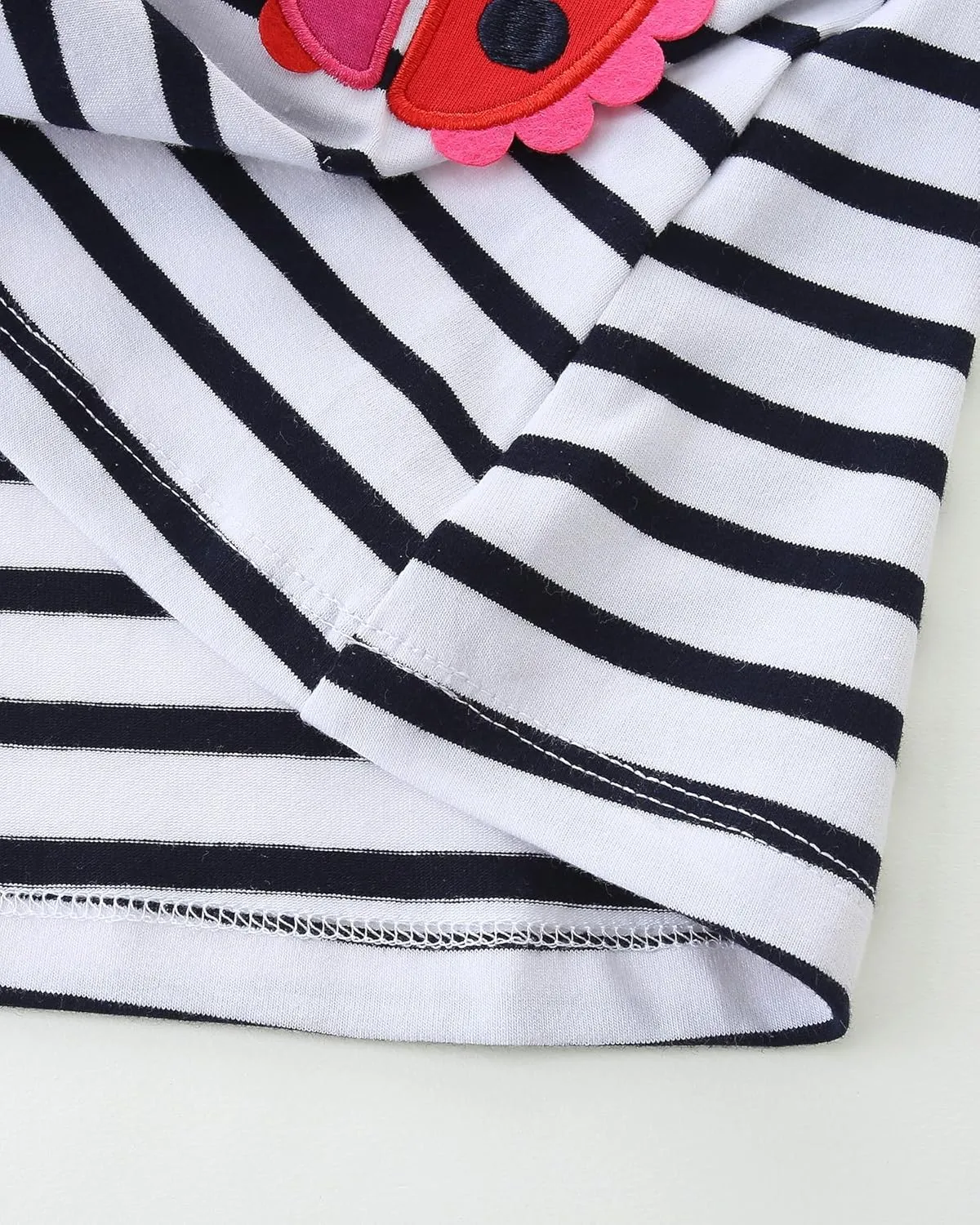 Hongshilian Toddler Girls Cotton Casual Dress Summer Playwear Short Sleeve Shirt Dresses