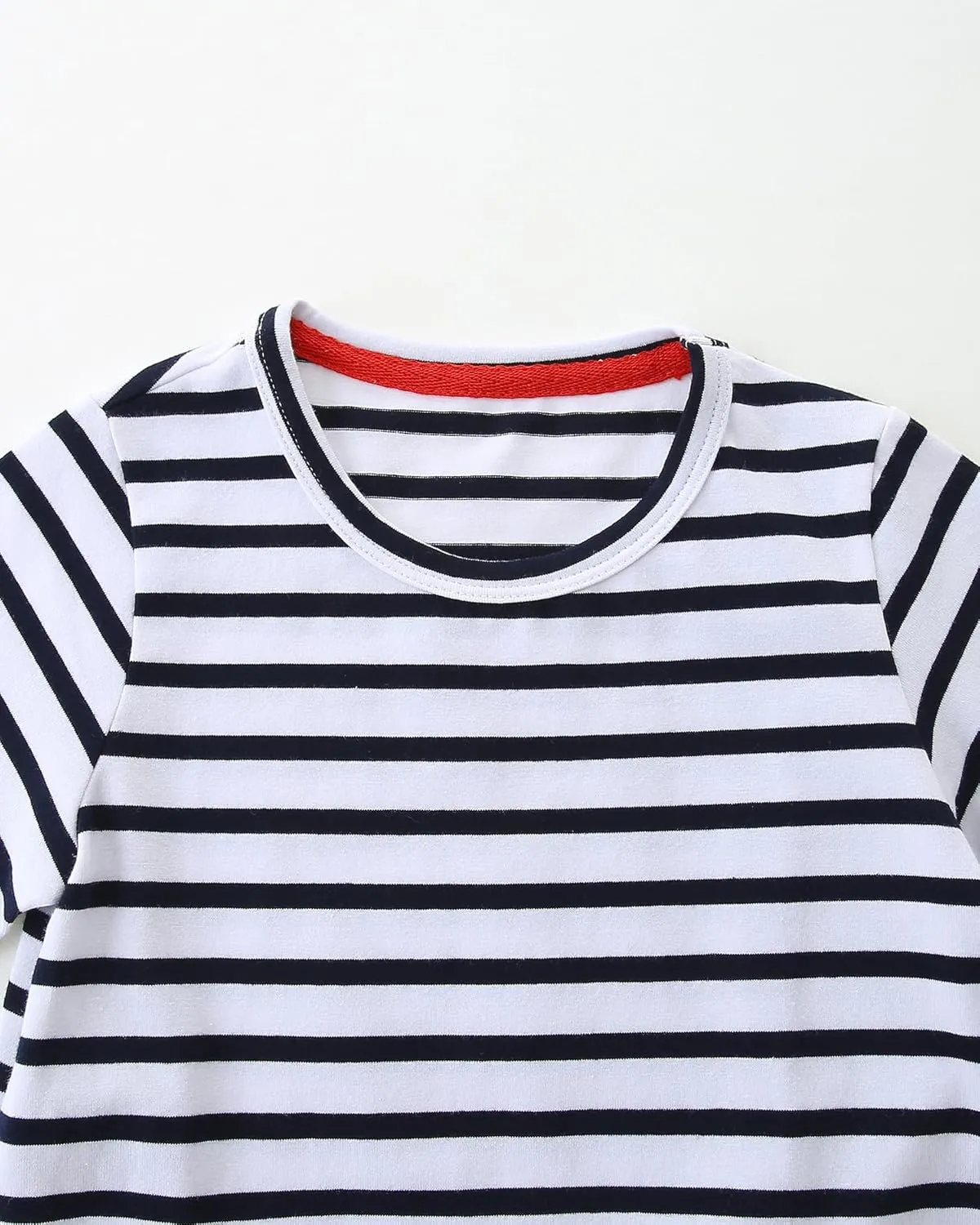 Hongshilian Toddler Girls Cotton Casual Dress Summer Playwear Short Sleeve Shirt Dresses