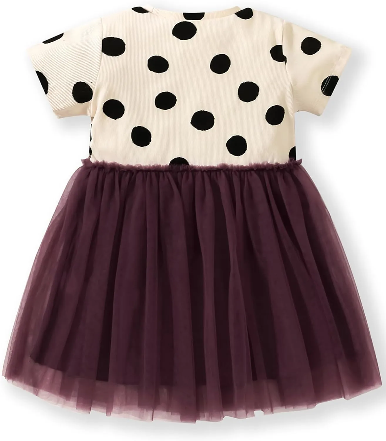 Hongshilian Toddler Girls Cotton Casual Dress Summer Playwear Short Sleeve Shirt Dresses