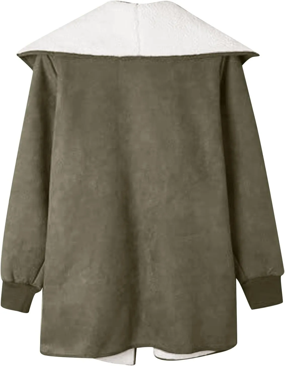Hoodie Long Jackets for Women Reversible Puffer Coats Sherpa Fleece Lined Full Zip Winter Down Outerwear with Pockets