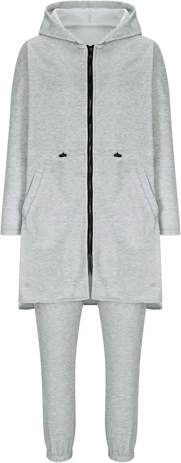 Hvyesh Sweat Set Winter Outfits for Women 2025 Womens Jogger Sets 2 Piece Fleece Lined Sweatpants Set Warm Clothes Two Piece