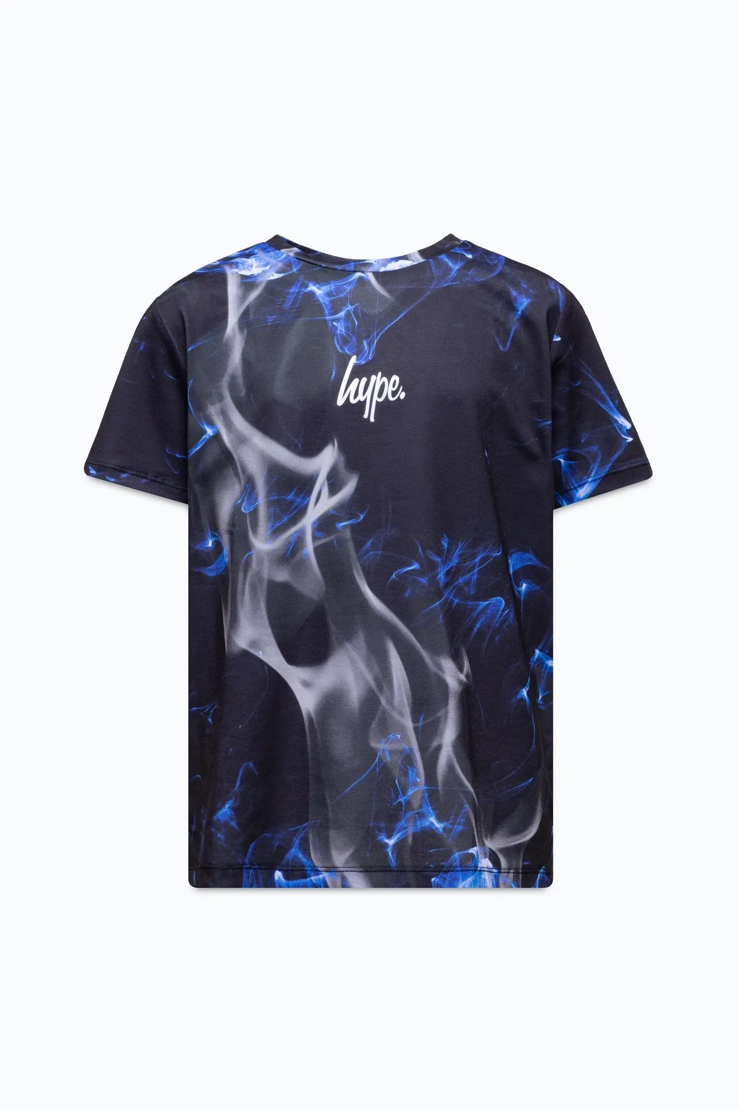 Hype Black Blue Flame T-Shirt Zuao-593