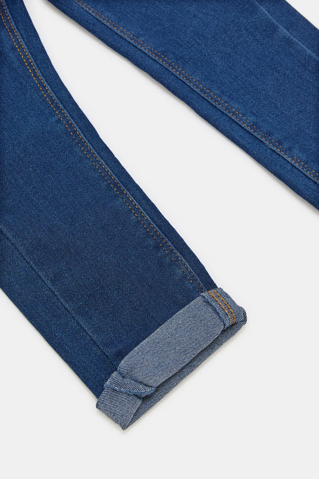 Infant Girls Blue Embellished Denim Jeans