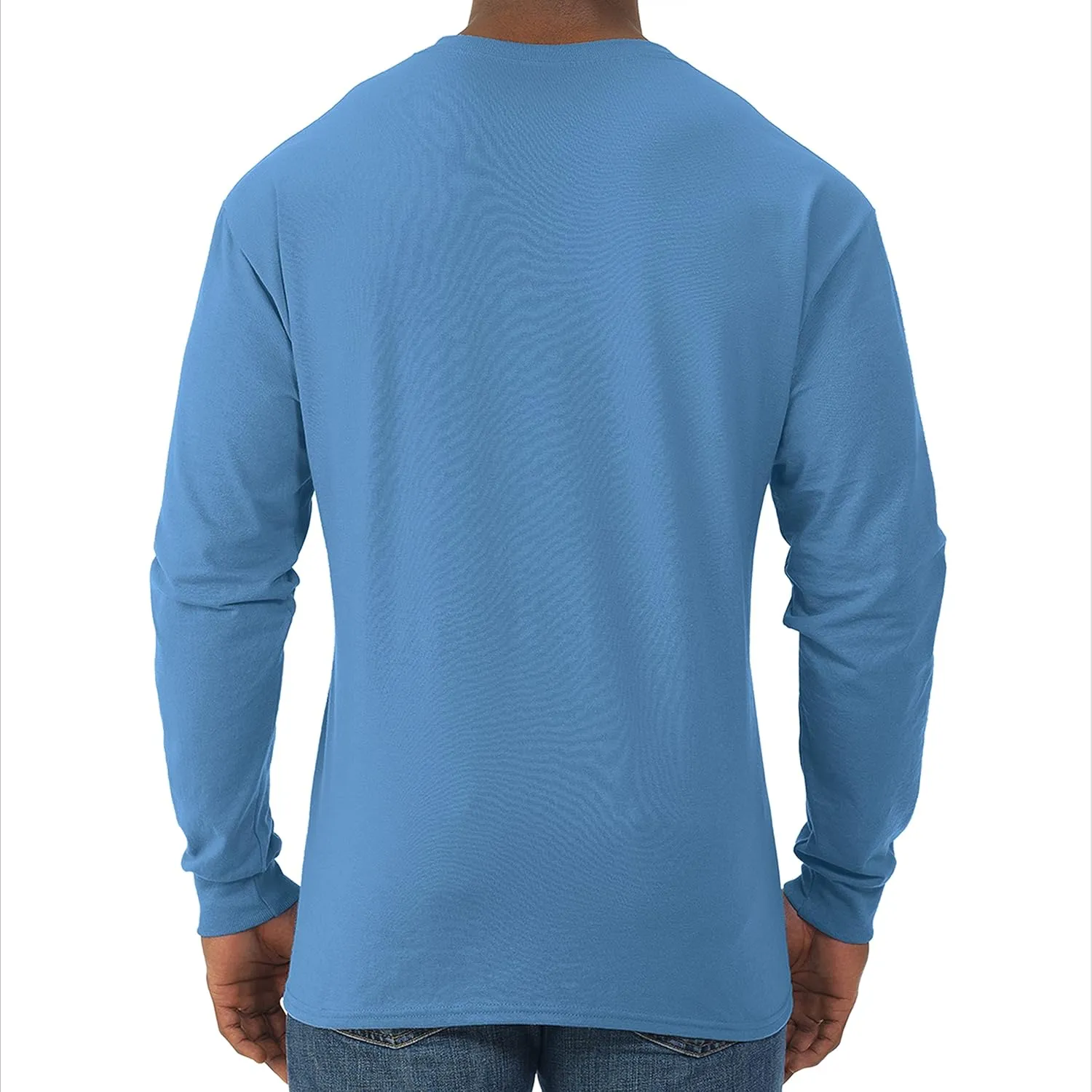 Jerzees Men's Dri-Power Cotton Blend Long Sleeve Tees, Moisture Wicking, Odor Protection, UPF 30 , Sizes S-3x