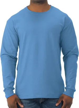 Jerzees Men's Dri-Power Cotton Blend Long Sleeve Tees, Moisture Wicking, Odor Protection, UPF 30 , Sizes S-3x