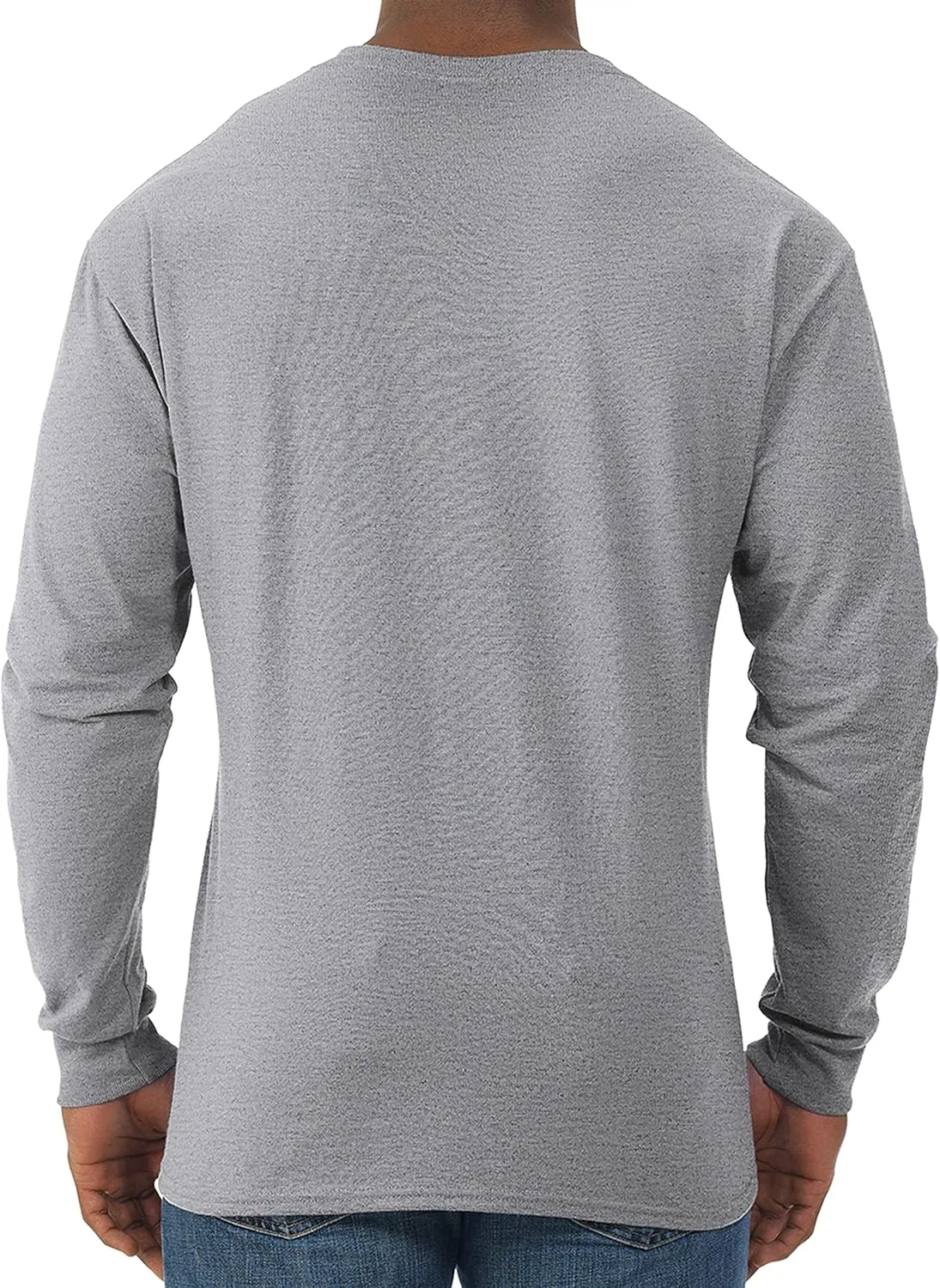 Jerzees Men's Dri-Power Cotton Blend Long Sleeve Tees, Moisture Wicking, Odor Protection, UPF 30 , Sizes S-3x