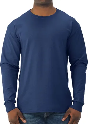Jerzees Men's Dri-Power Cotton Blend Long Sleeve Tees, Moisture Wicking, Odor Protection, UPF 30 , Sizes S-3x