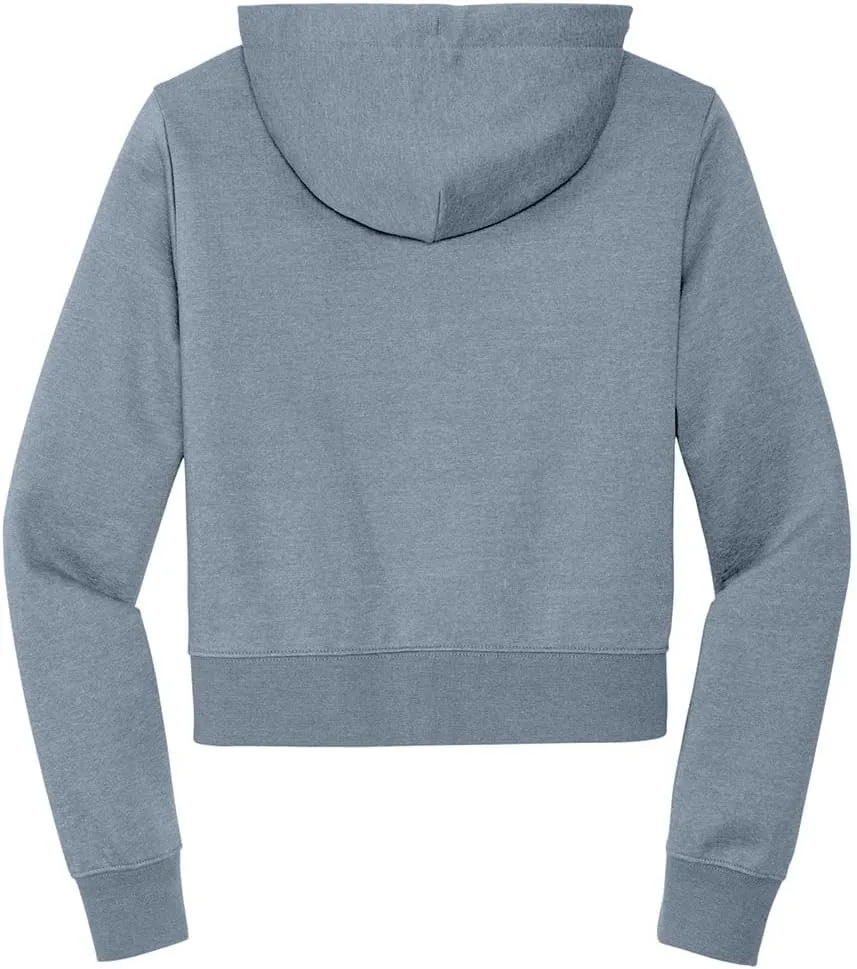 Joe's USA Ladies Fleece Full-Zip Cropped Hoodies in XS-4XL