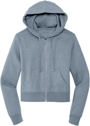 Joe's USA Ladies Fleece Full-Zip Cropped Hoodies in XS-4XL
