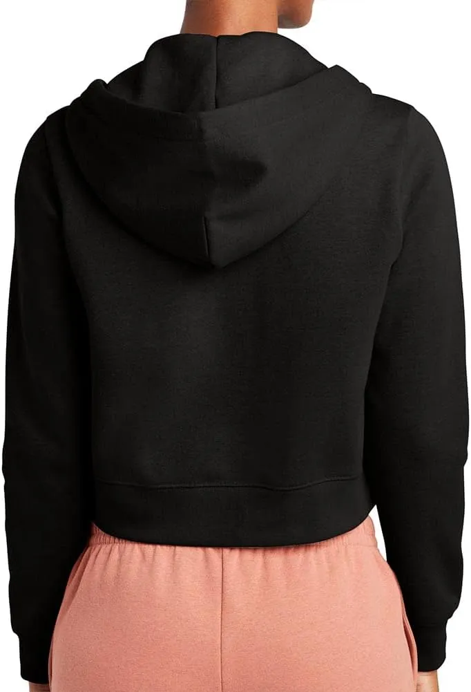 Joe's USA Ladies Fleece Full-Zip Cropped Hoodies in XS-4XL