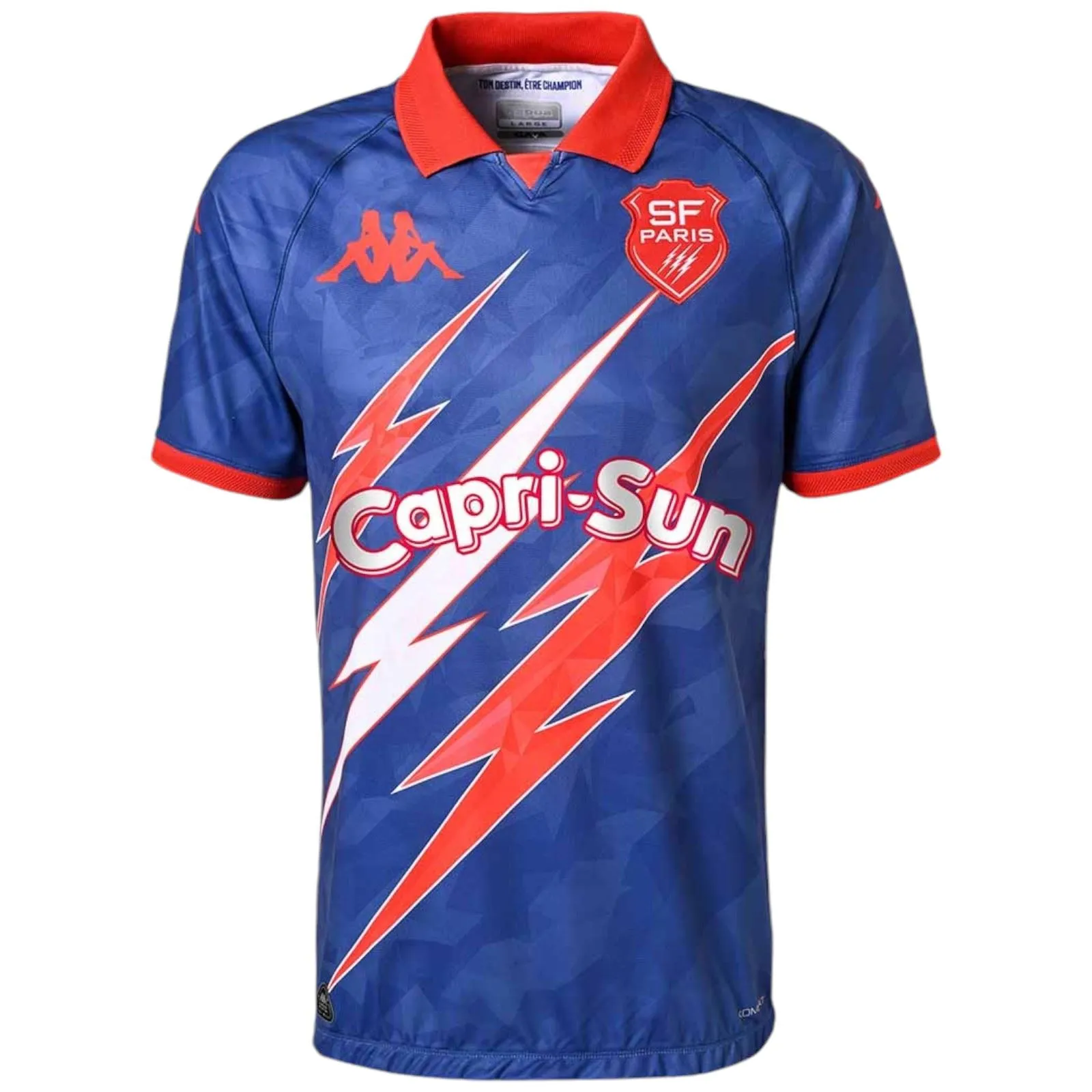 Kappa Kombat Stade Francais Paris 2024/25 Short Sleeved Kids Away Match Replica Rugby Jersey