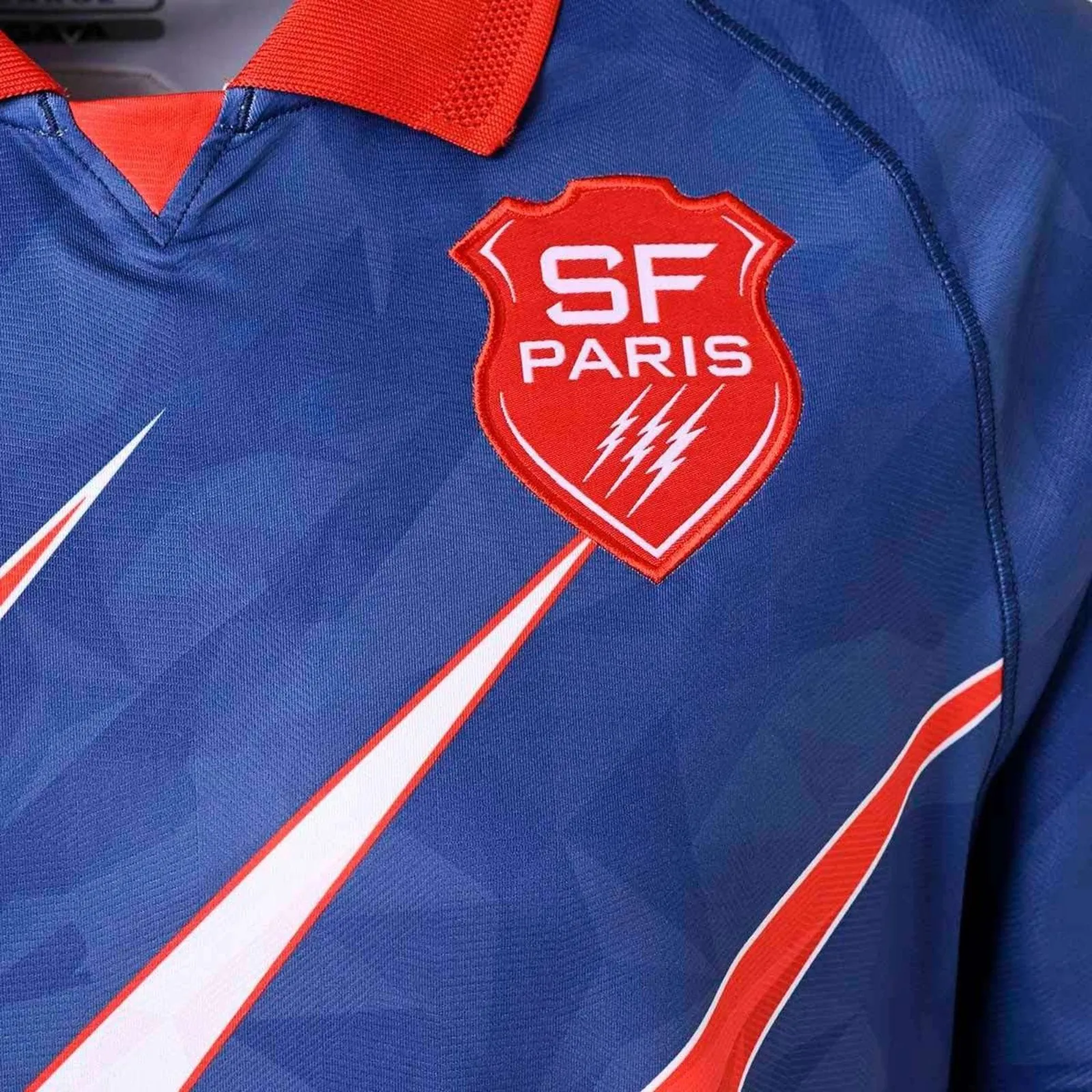 Kappa Kombat Stade Francais Paris 2024/25 Short Sleeved Kids Away Match Replica Rugby Jersey