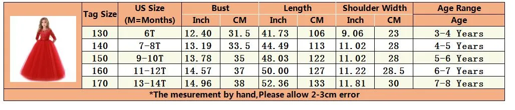 Kids Girl Lace Pageant Long Gown Princess Party Formal Evening Dress - KGD8342
