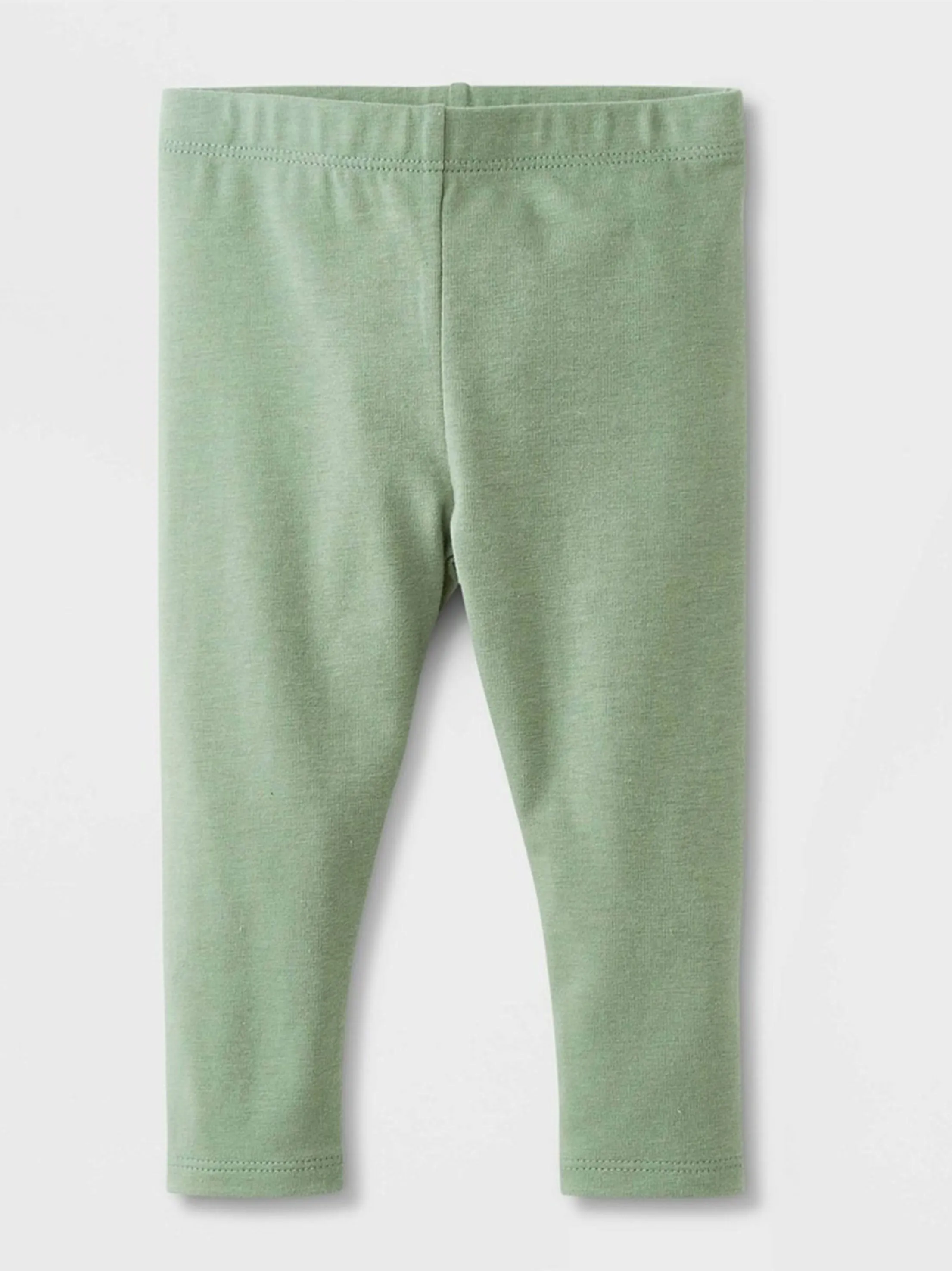 Kids Girl Plain Solid Legging,Olive