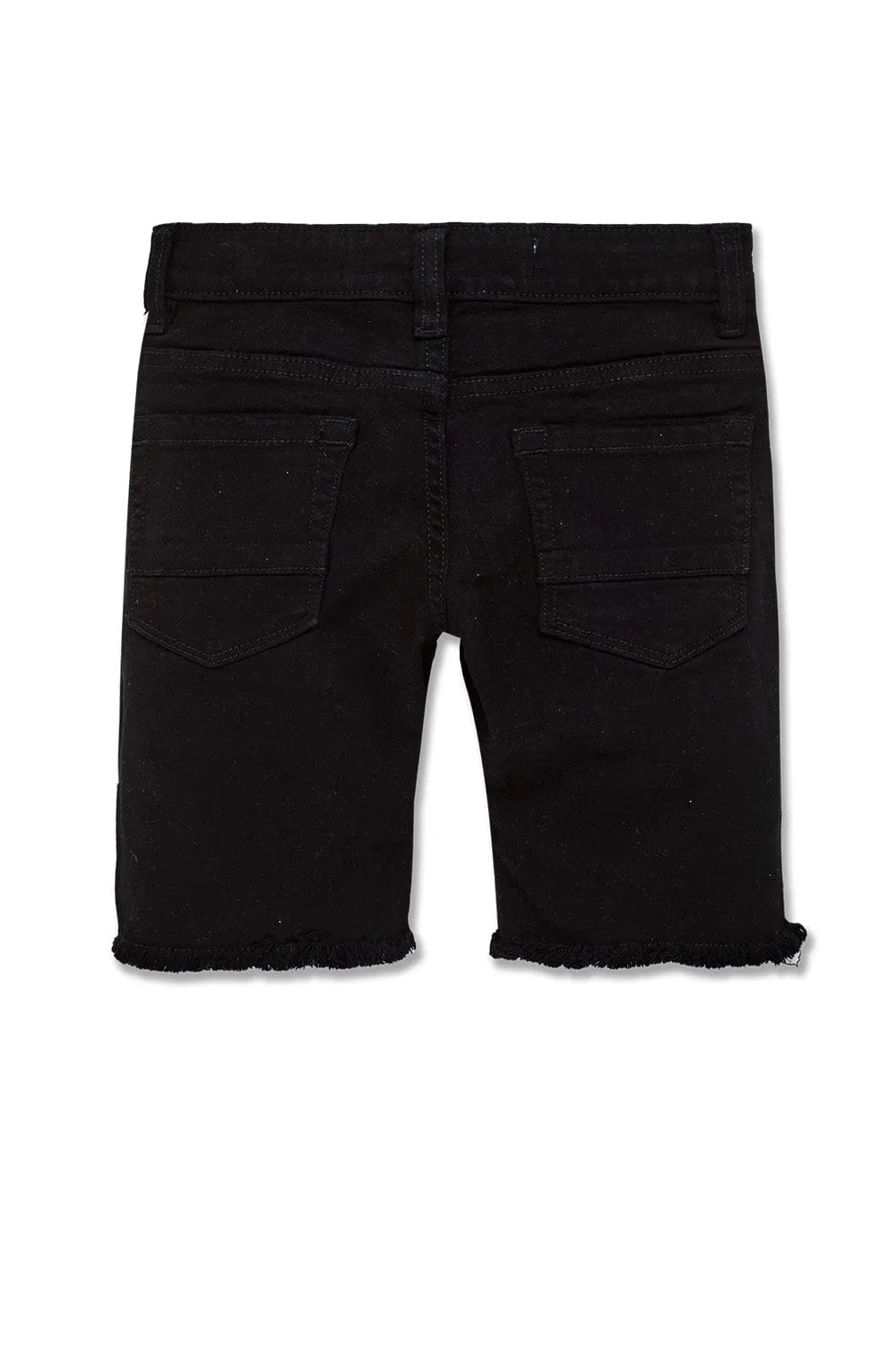 Kids Siena Denim Shorts (Black Khaki)