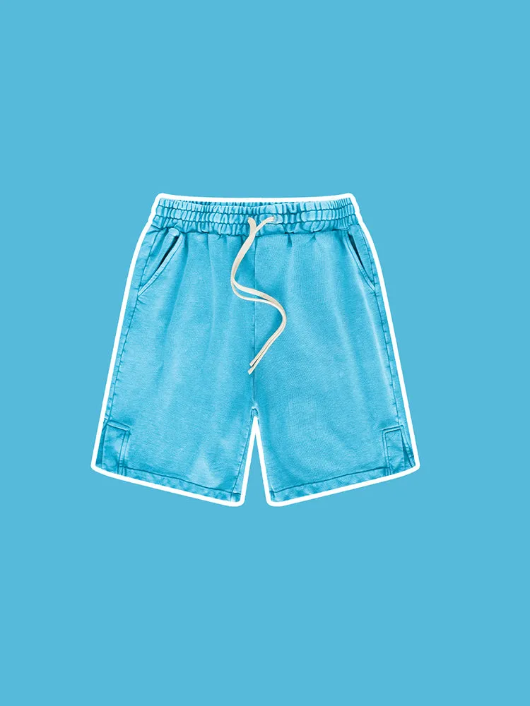 Kids' Vintage Cropped Shorts With Slit Hem