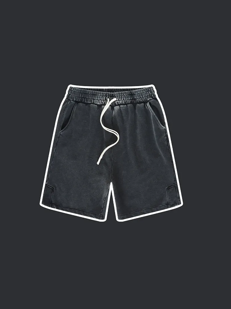 Kids' Vintage Cropped Shorts With Slit Hem