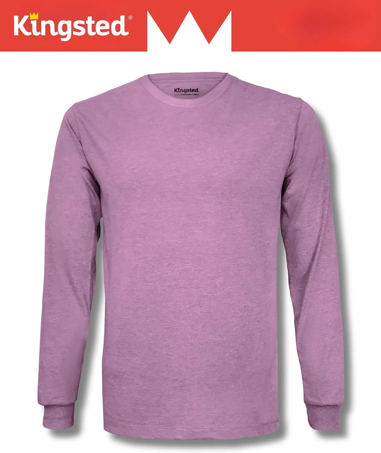 Kingsted Long Sleeve Shirts for Men - Royally Comfortable - Soft Premium Fabric - Well Crafted Classic Tees