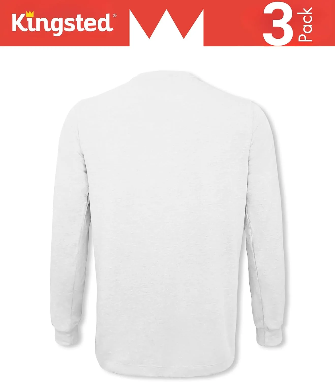 Kingsted Long Sleeve Shirts for Men - Royally Comfortable - Soft Premium Fabric - Well Crafted Classic Tees