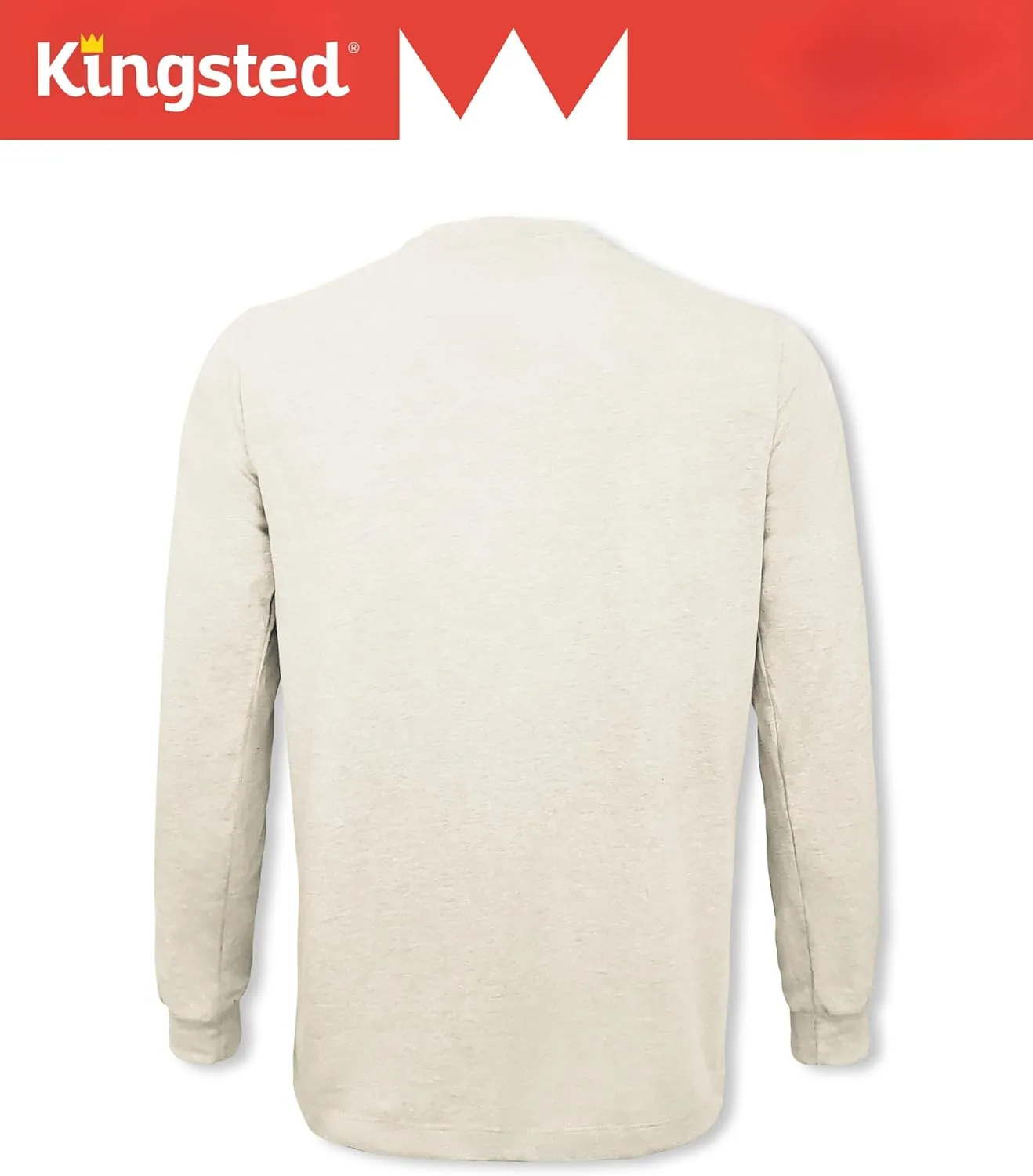 Kingsted Long Sleeve Shirts for Men - Royally Comfortable - Soft Premium Fabric - Well Crafted Classic Tees