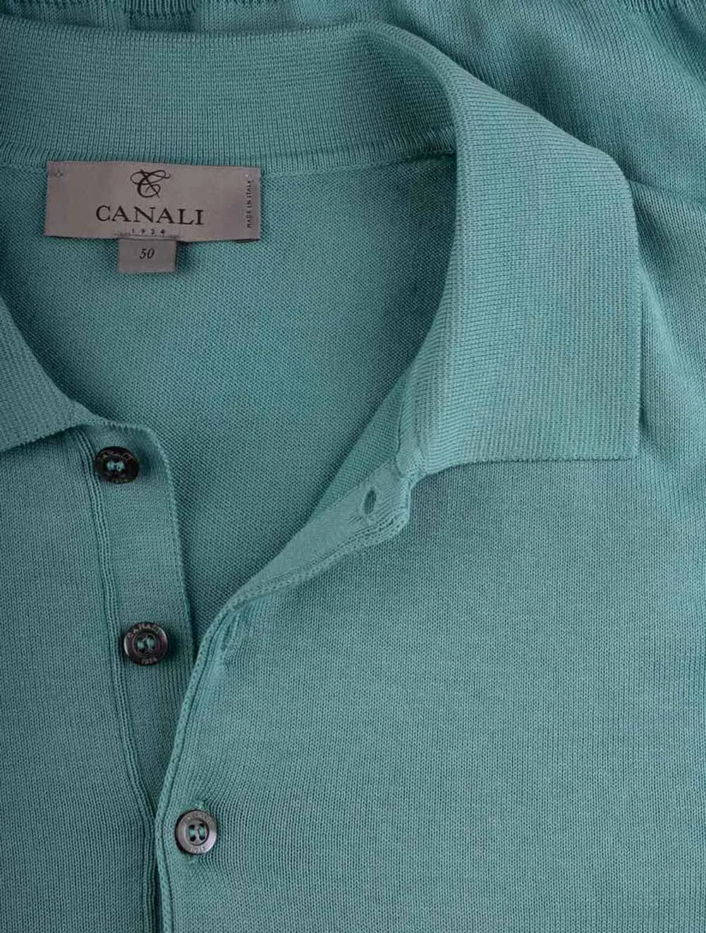Knitted Polo Shirt Green