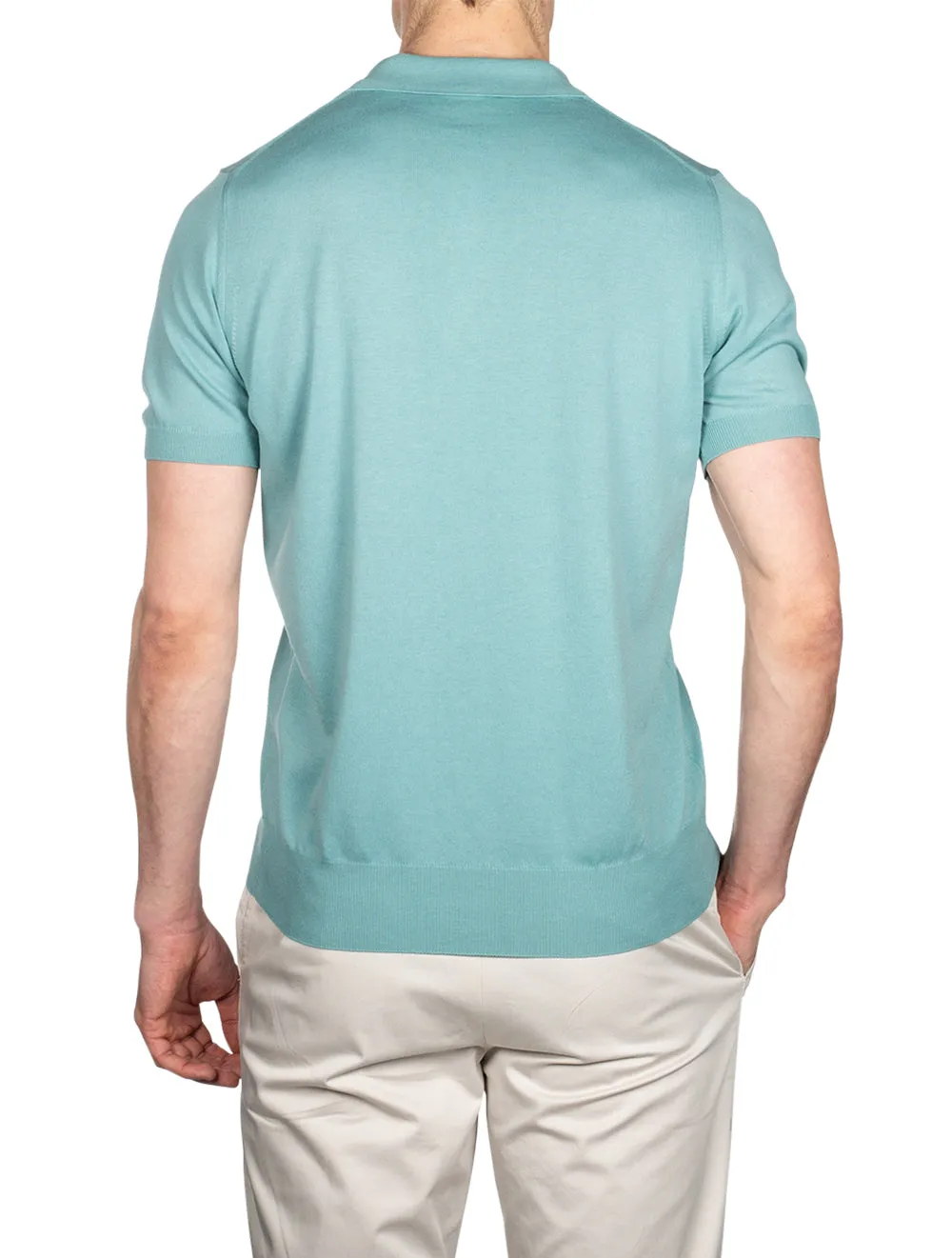 Knitted Polo Shirt Green