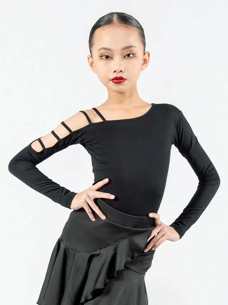 Latin Long-sleeved Tops Autumn/Winter Dance Practice Clothes