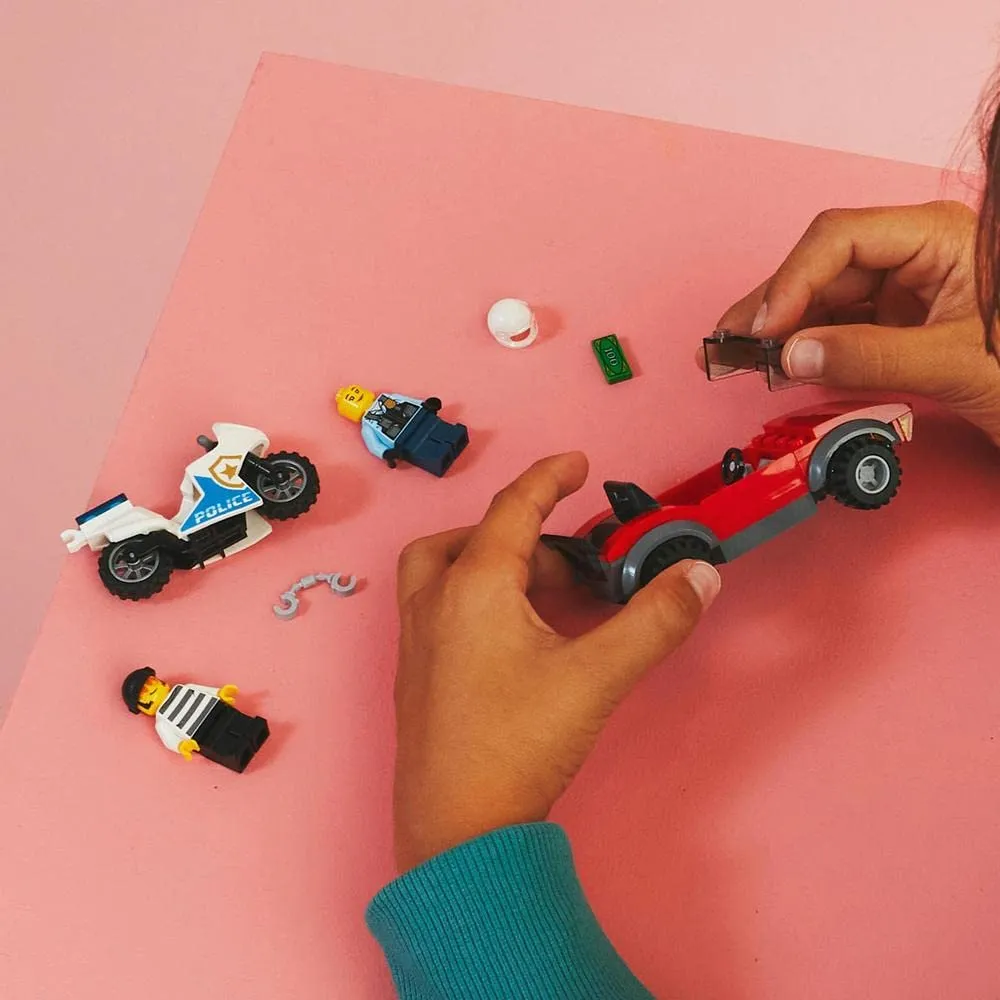 LEGO City Police Bike Car Chase Building Kit For Ages 5 