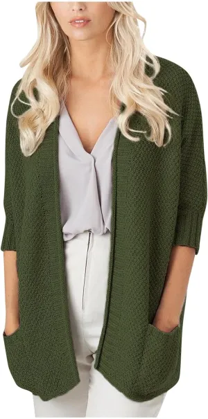 Lightweight Cardigan for Women Long Sleeve Open Front Knitted Sweaters Cardigan with Pockets Causal Comfy Outerwear