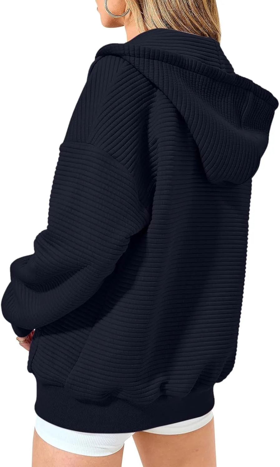 Lightweight Hoodies Tops Women Casual Jackets Zip Up Long Sleeve Sweatshirts with Pockets Fall Breathable Pullover