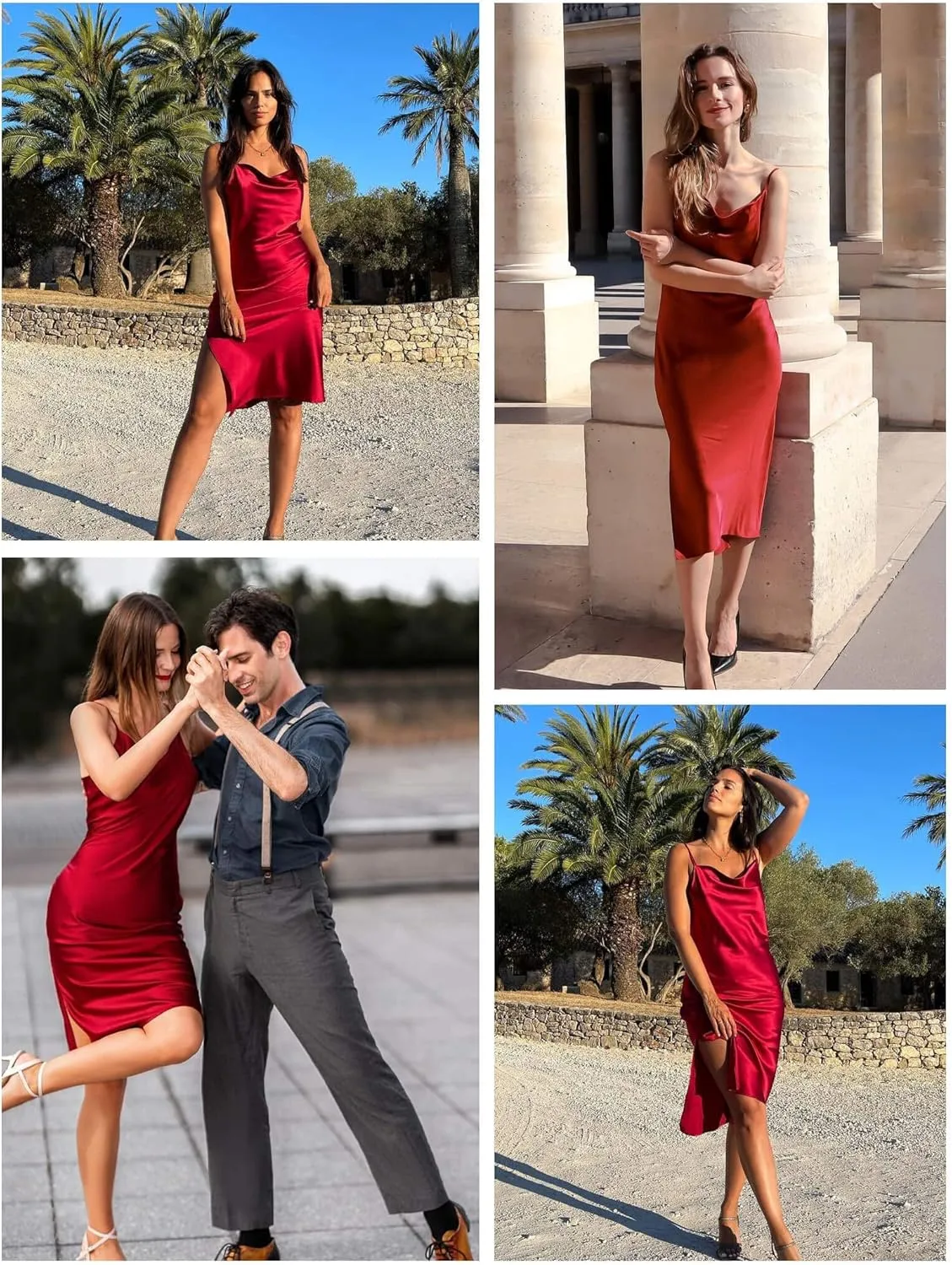 LilySilk Real Silk Dress for Women Cowl Neck Silk Slip Dresses for Prom Party Semi-Formal