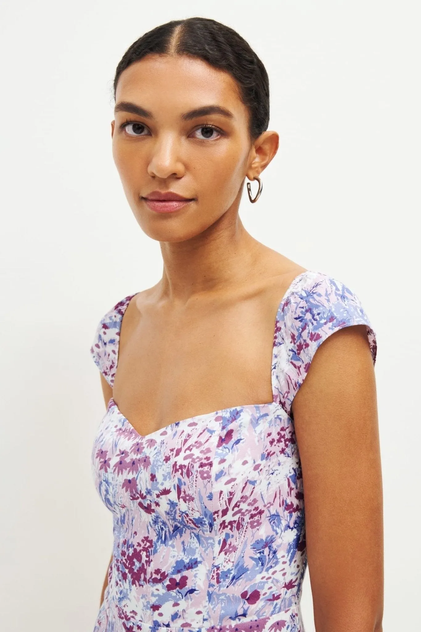 Lina Robe midi évasée imprimée