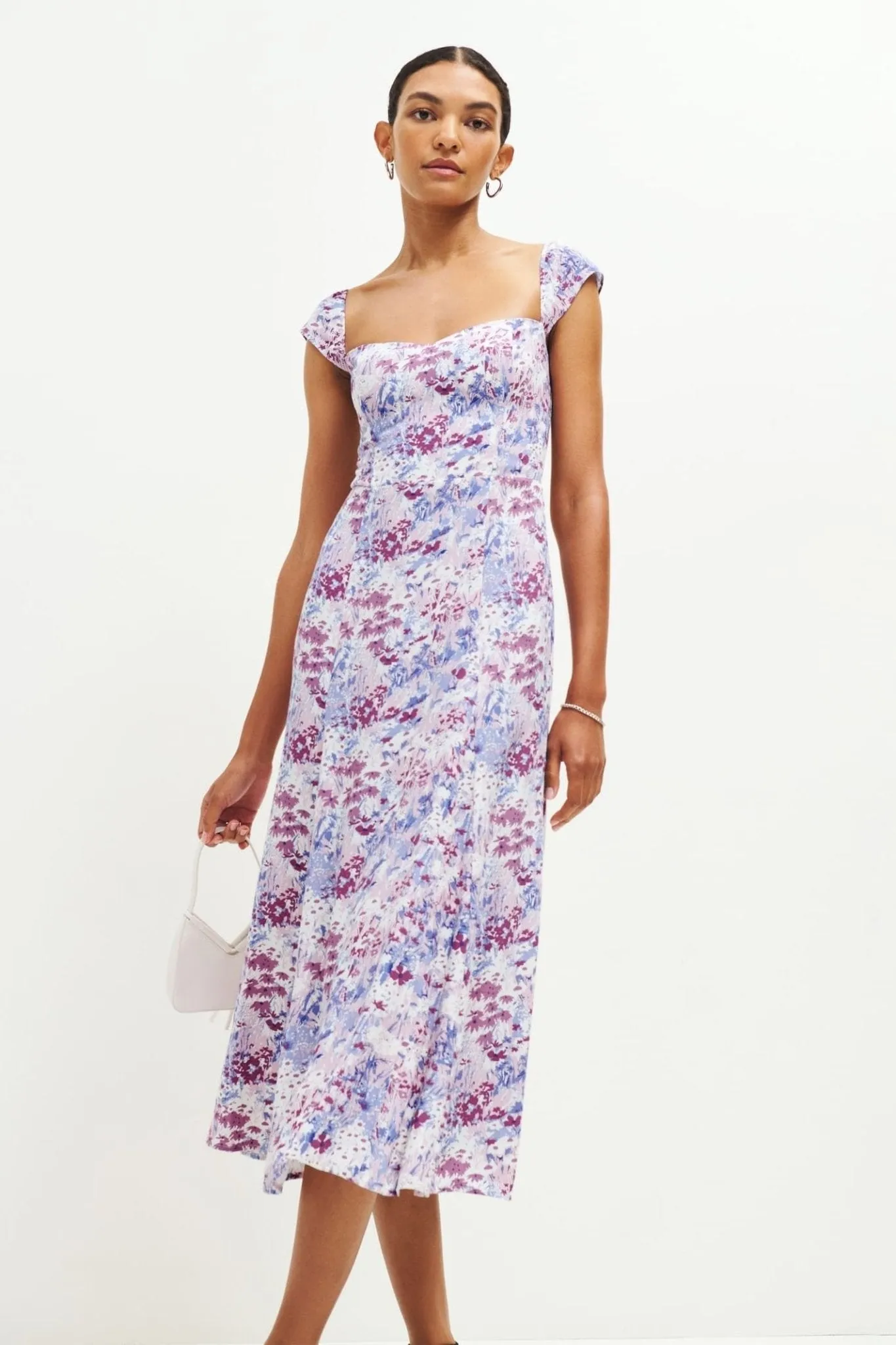 Lina Robe midi évasée imprimée