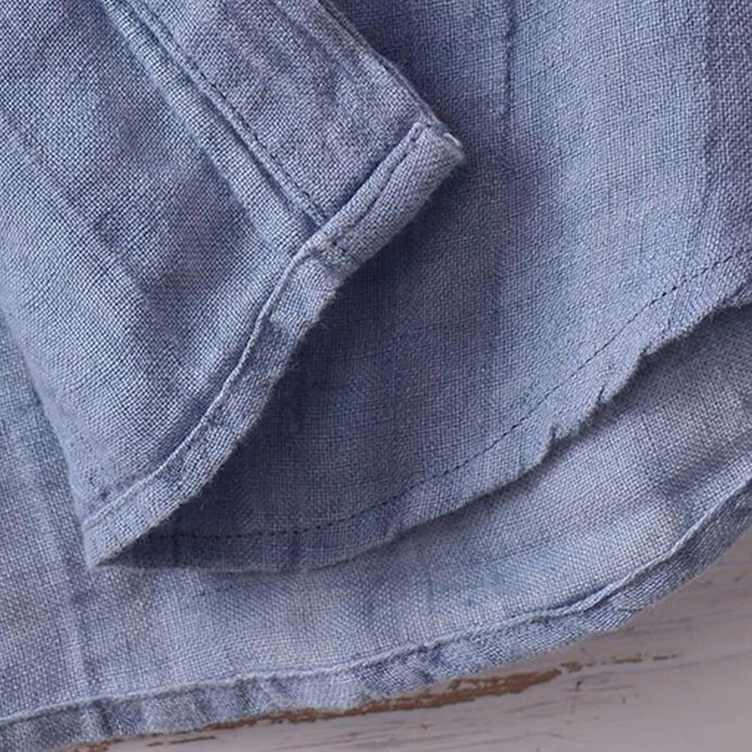 Linen Shirts for Men Retro Wrinkled Breathable Button Down Short Sleeve Tops Lightweight Loose Fit Summer Beach Shirt