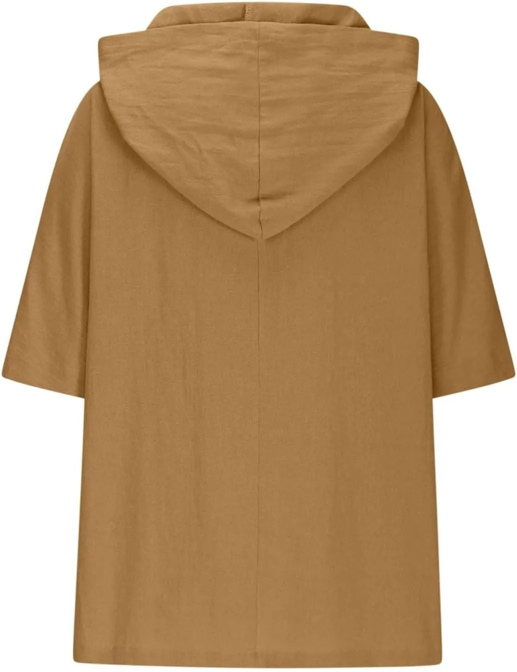 Linen Shirts for Women Summer V Neck Button Down Solid Color Short Sleeve Loose Vacation Blouse Tops with Pockets