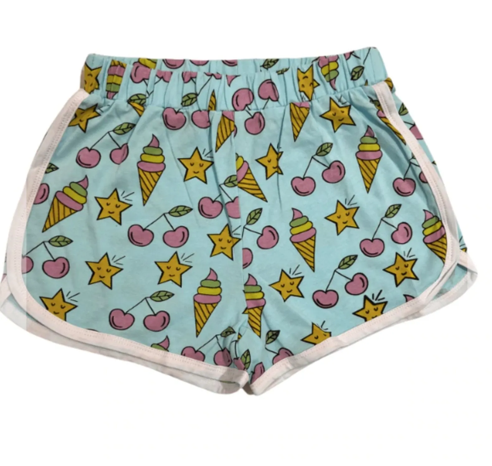 Lola and The Boys Girls Cherry Ice Cream Top & Shorts Set