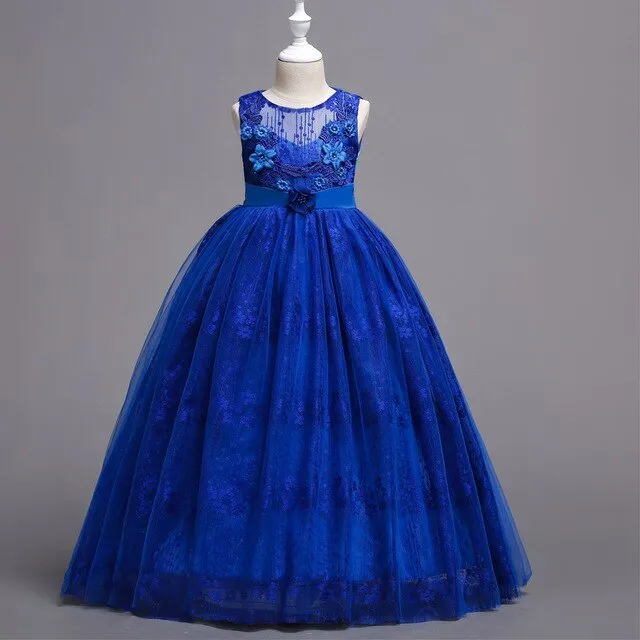Long Lace Flower Girl Dresses Wedding Dresses