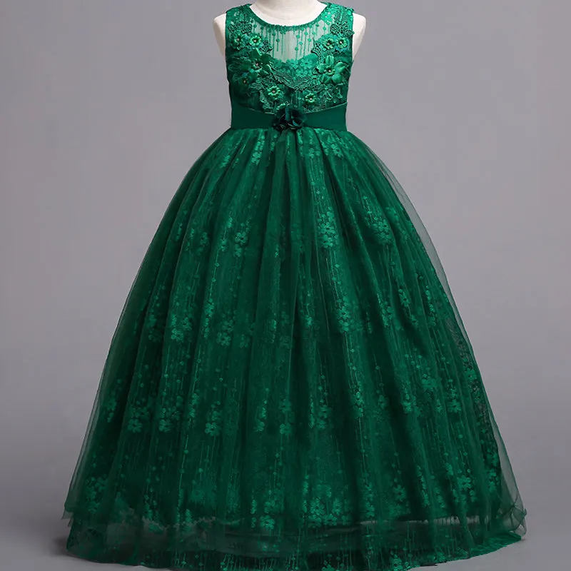 Long Lace Flower Girl Dresses Wedding Dresses