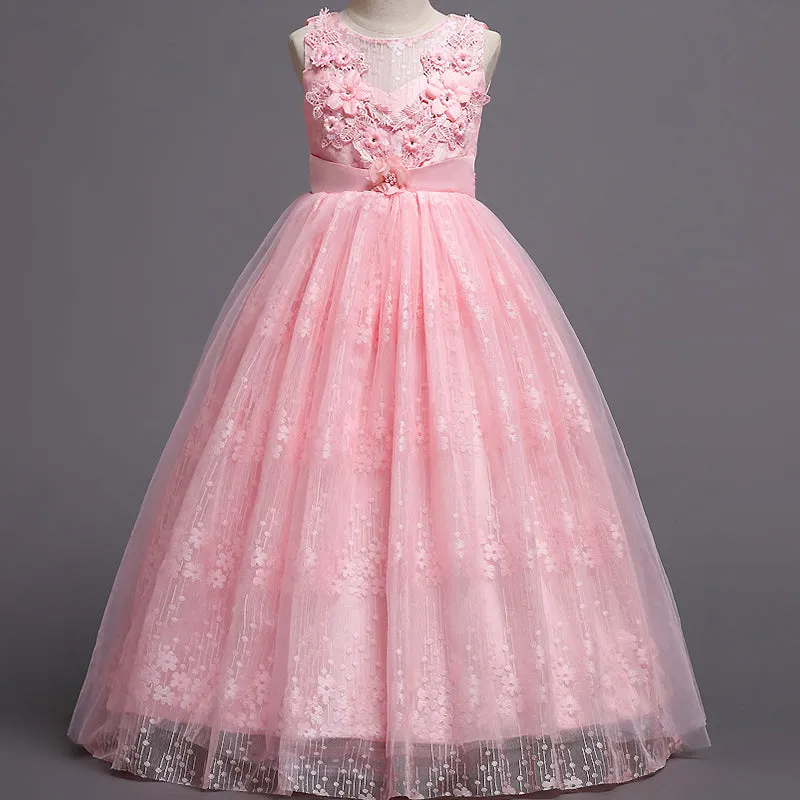 Long Lace Flower Girl Dresses Wedding Dresses