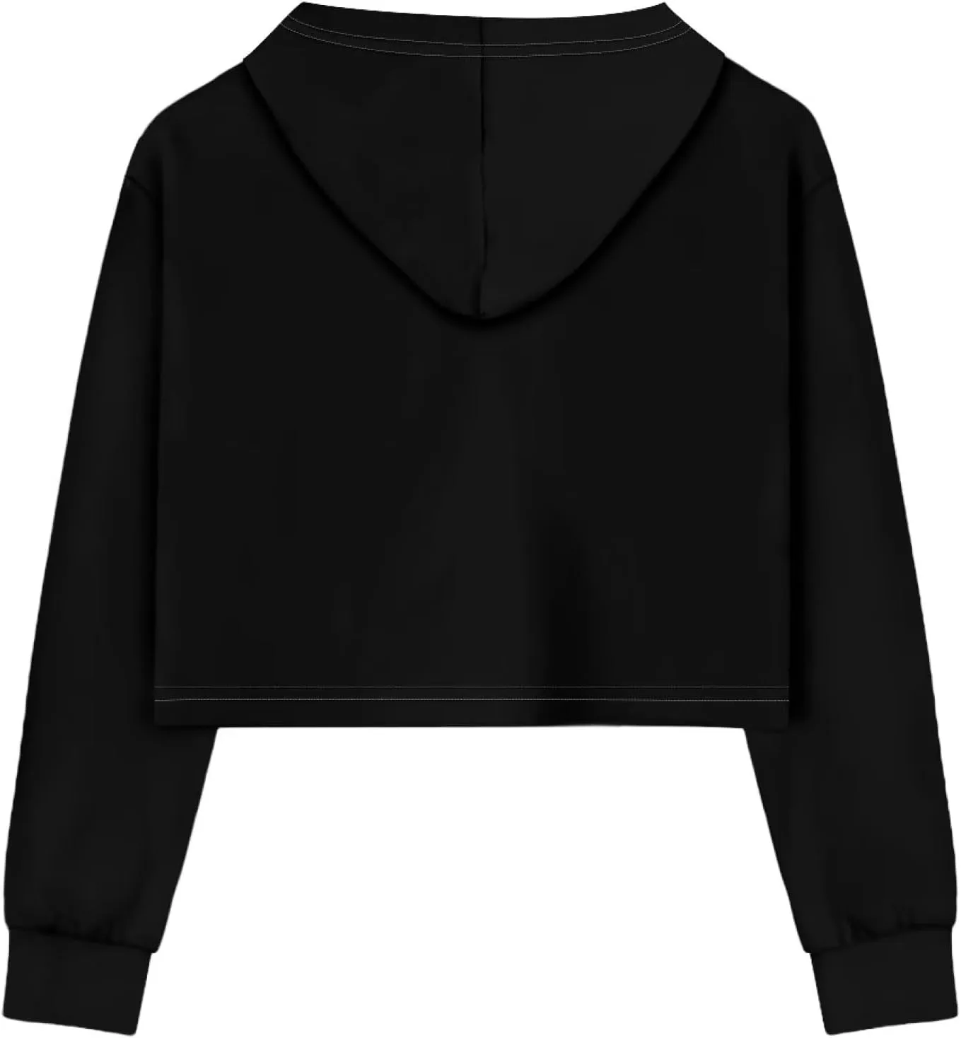 Long Sleeve Crop Tops for Girls 5-14Years Kids Hoodies & Sweatshirt