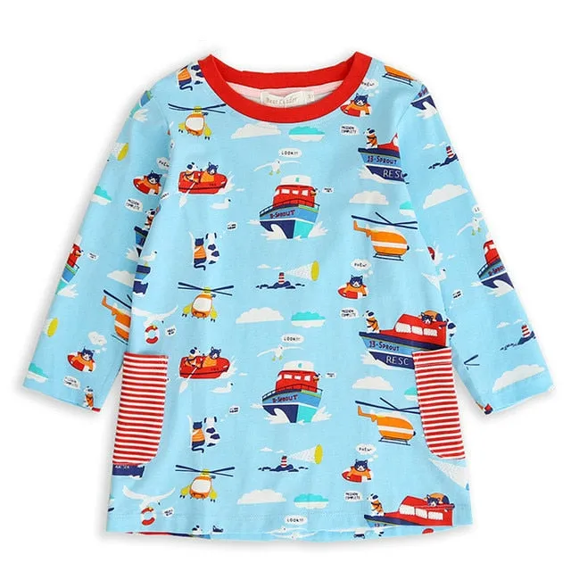Long Sleeve Sweater Dress Girls Princess Baby Girl Clothes Sweet Tutu Party Dresses Christmas Little Girl Clothes