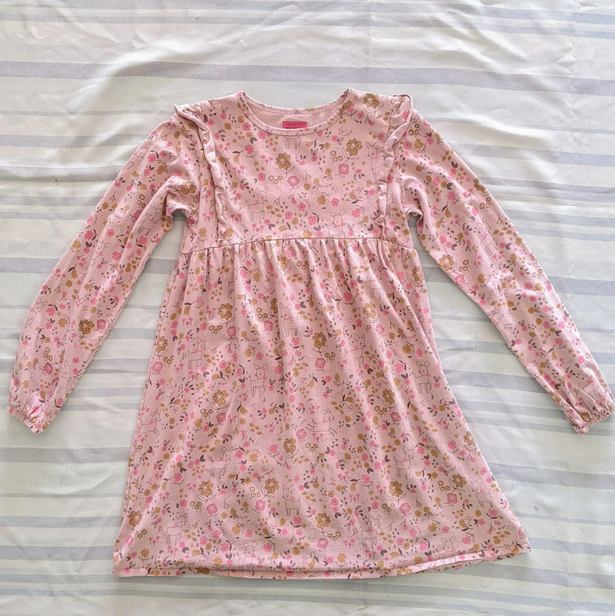 Lot de 2 robes manches longues 12 ans Rose et Verte