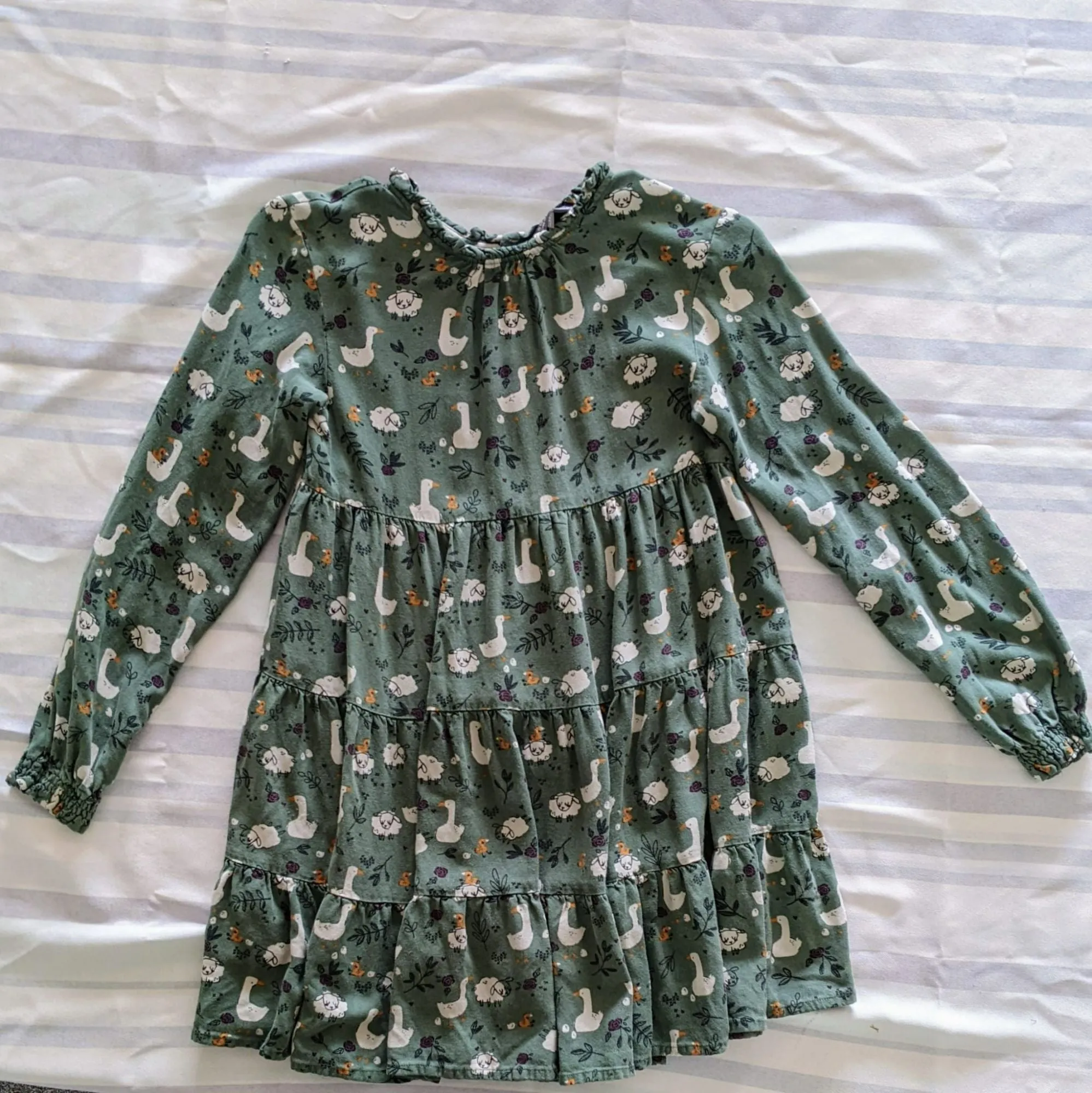 Lot de 2 robes manches longues 12 ans Rose et Verte