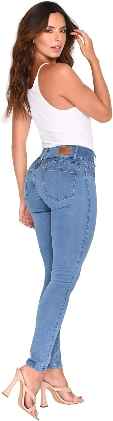 L.O.W.L.A SHAPEWEAR High Waisted Jeans for Women | Pantalones Colombianos Levanta cola | Butt Lifting Jeans