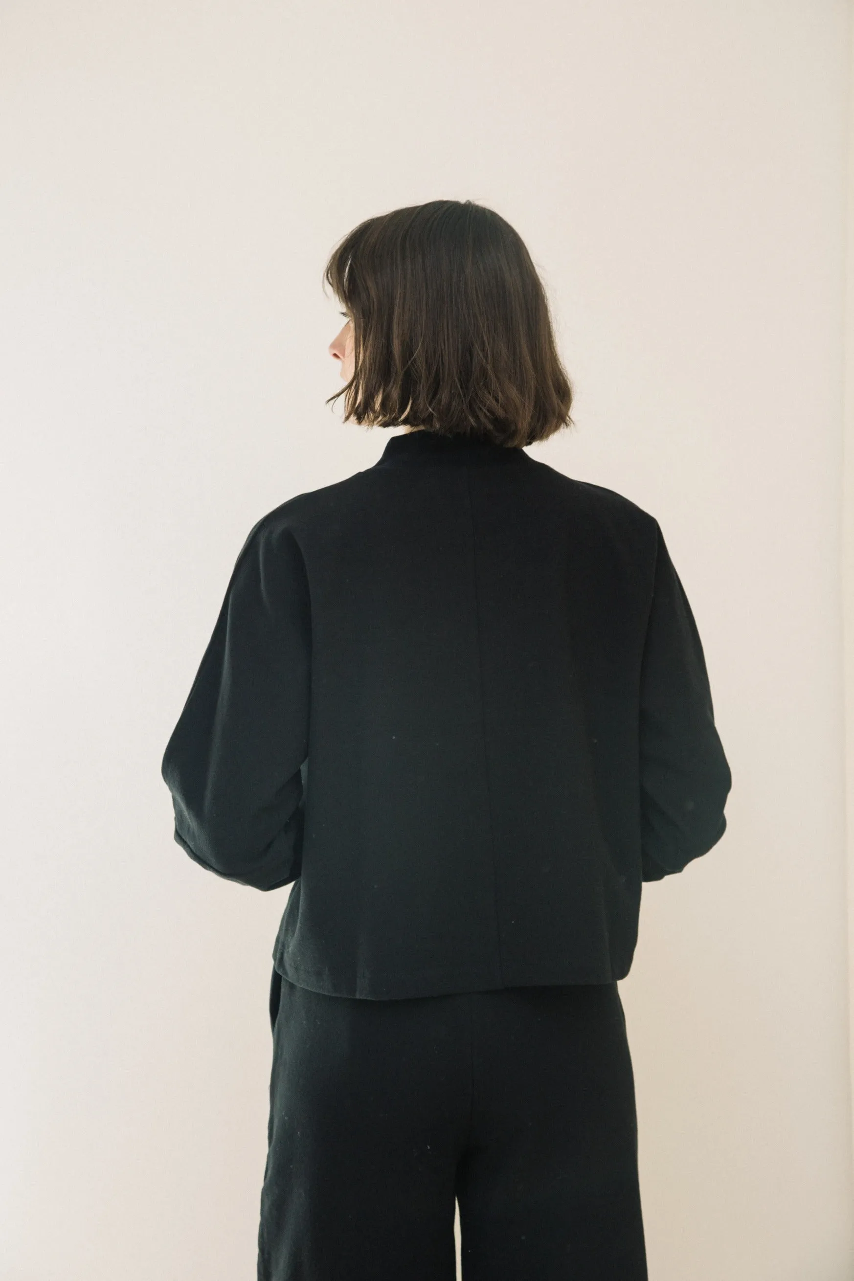 Maiya Organic Cotton Felpe Sweatshirt in Black