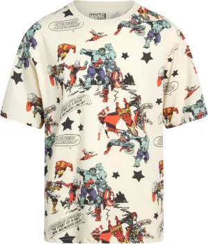 Marvel Avengers Spiderman Boys Shirts - Hulk Iron Man Captain America Thor Short Sleeve Graphic Tees for Toddler Boys & Kids