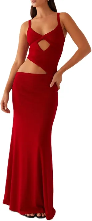 Meiweileya Cut Out Maxi Dresses for Women 2025 Sexy Hollow Out Spaghetti Strap Backless Long Bodycon Dress Going Out Dress