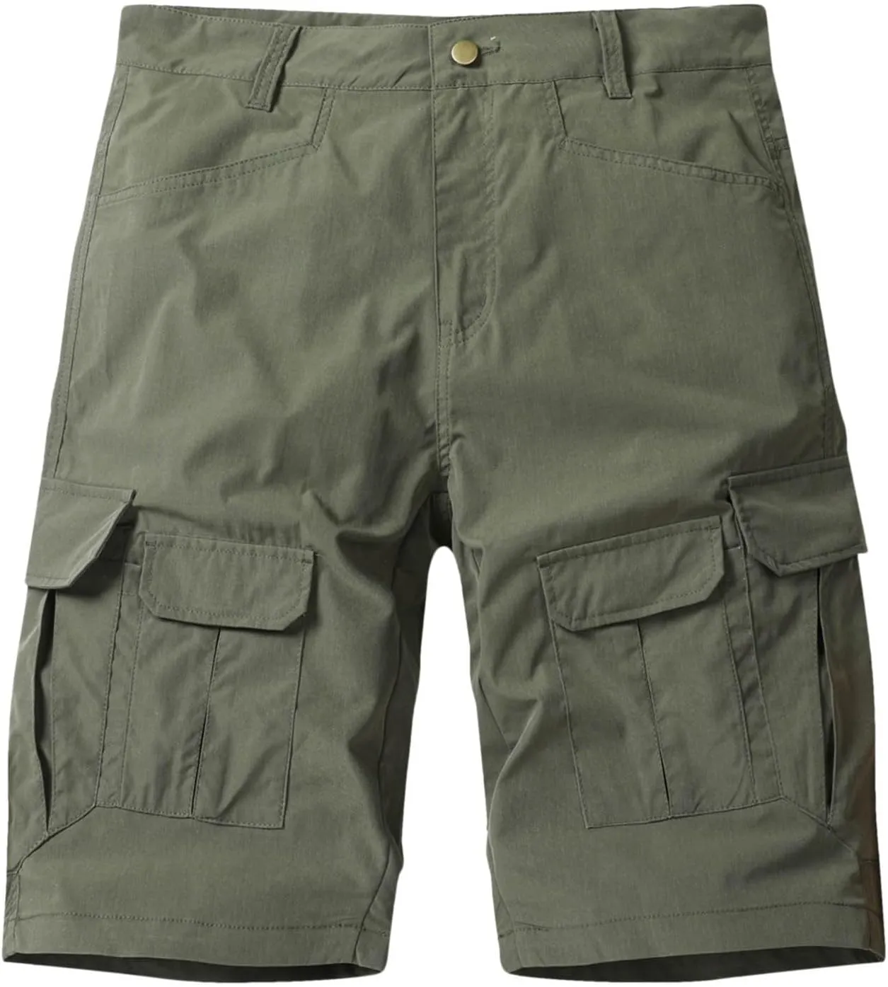 Mens-Cargo-Hiking-Shorts Casual Summer Athletic Outdoor Running Shorts Multi-Pocket Lightweight Classic Sports Short
