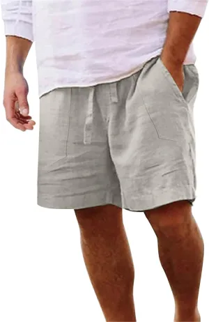 Men's Cargo Shorts Big & Tall Classic Relaxed Fit Summer Beach Shorts Drawstring with Multi Pockets 2025